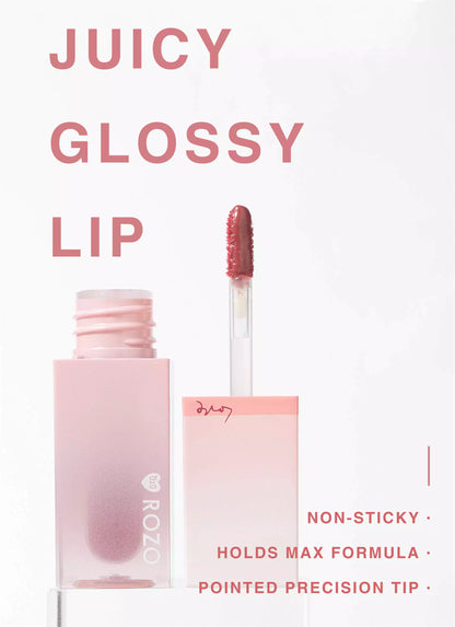 ROZO Raspberry Seed Oil Hydrating High Shine Lip Gloss