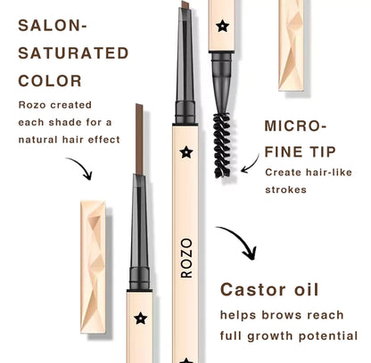 ROZO Brow Definer Triangle Tip Easy Precision Eyebrow Pencil